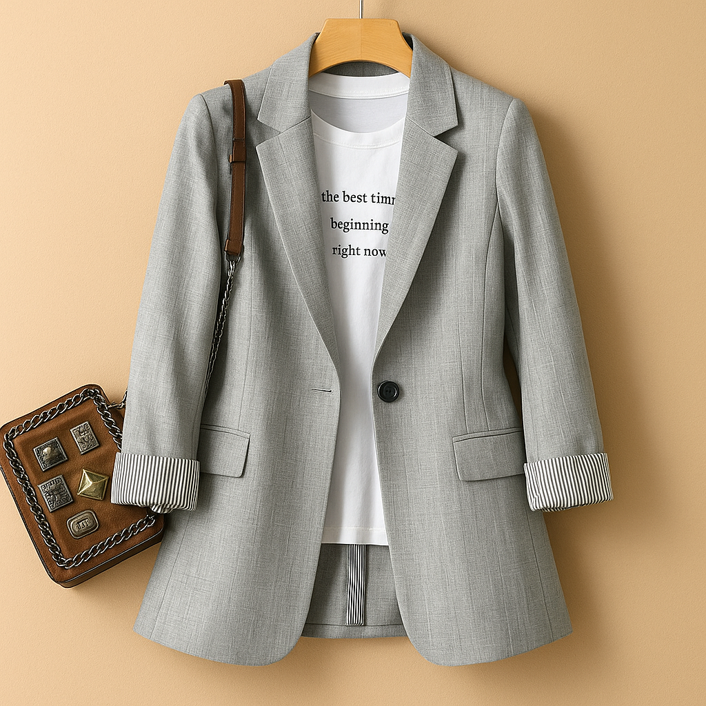 Casual blazer with long sleeves for women | Ivy 2