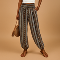 High-waisted wide leg boho pants for women | Isla 0