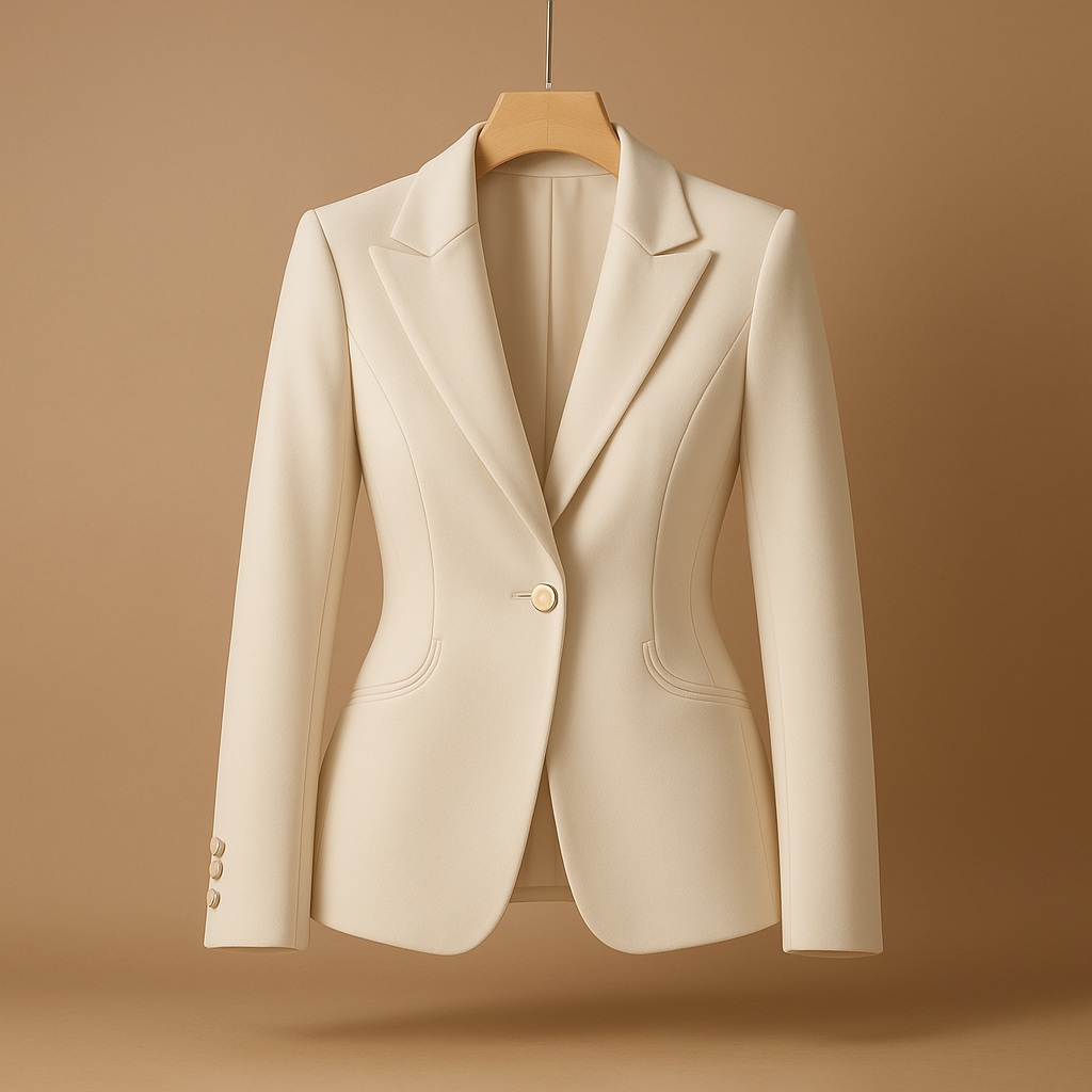 Slim fit blazer with lapel collar for women | Tessa 2