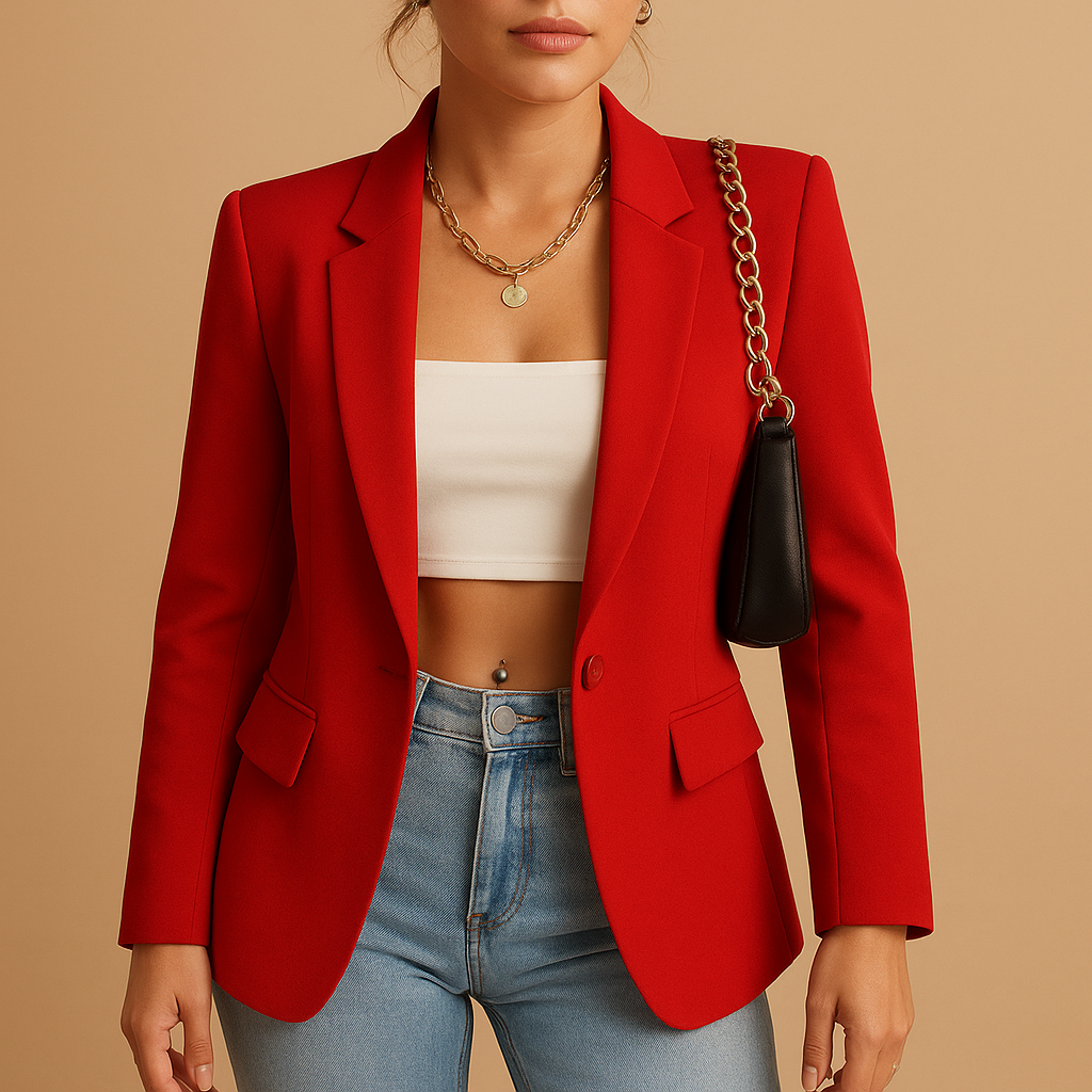 Tailored blazer with classic-modern look for women | Hazel 4