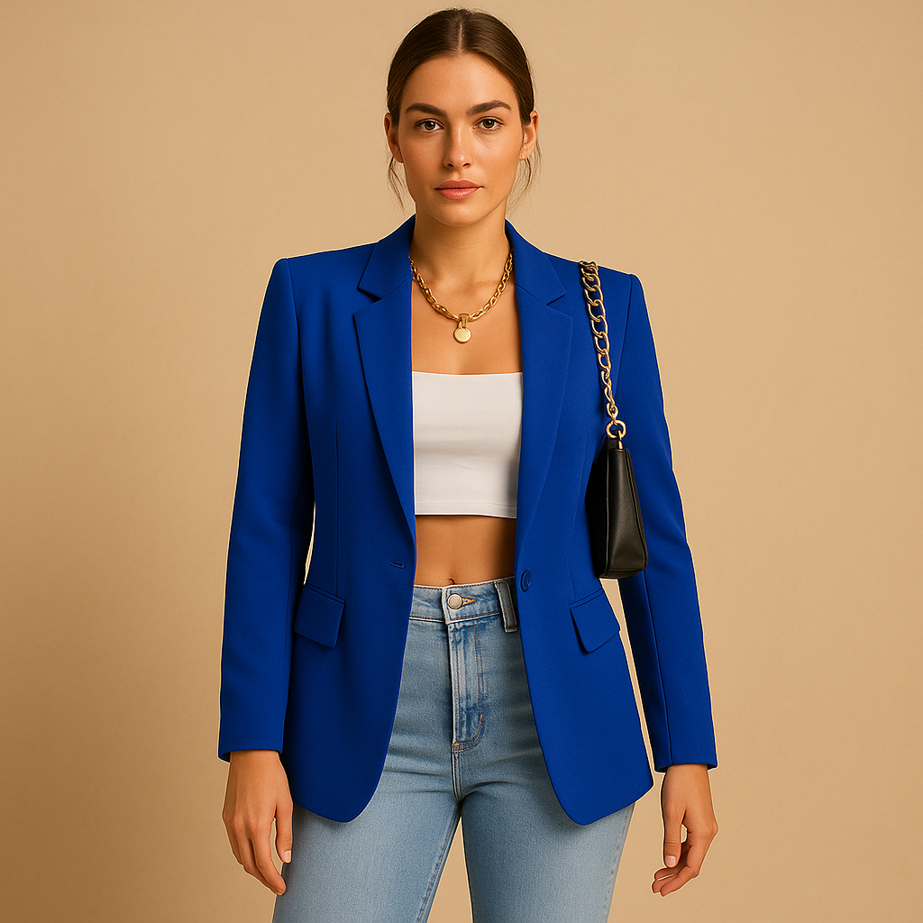 Tailored blazer with classic-modern look for women | Hazel 5