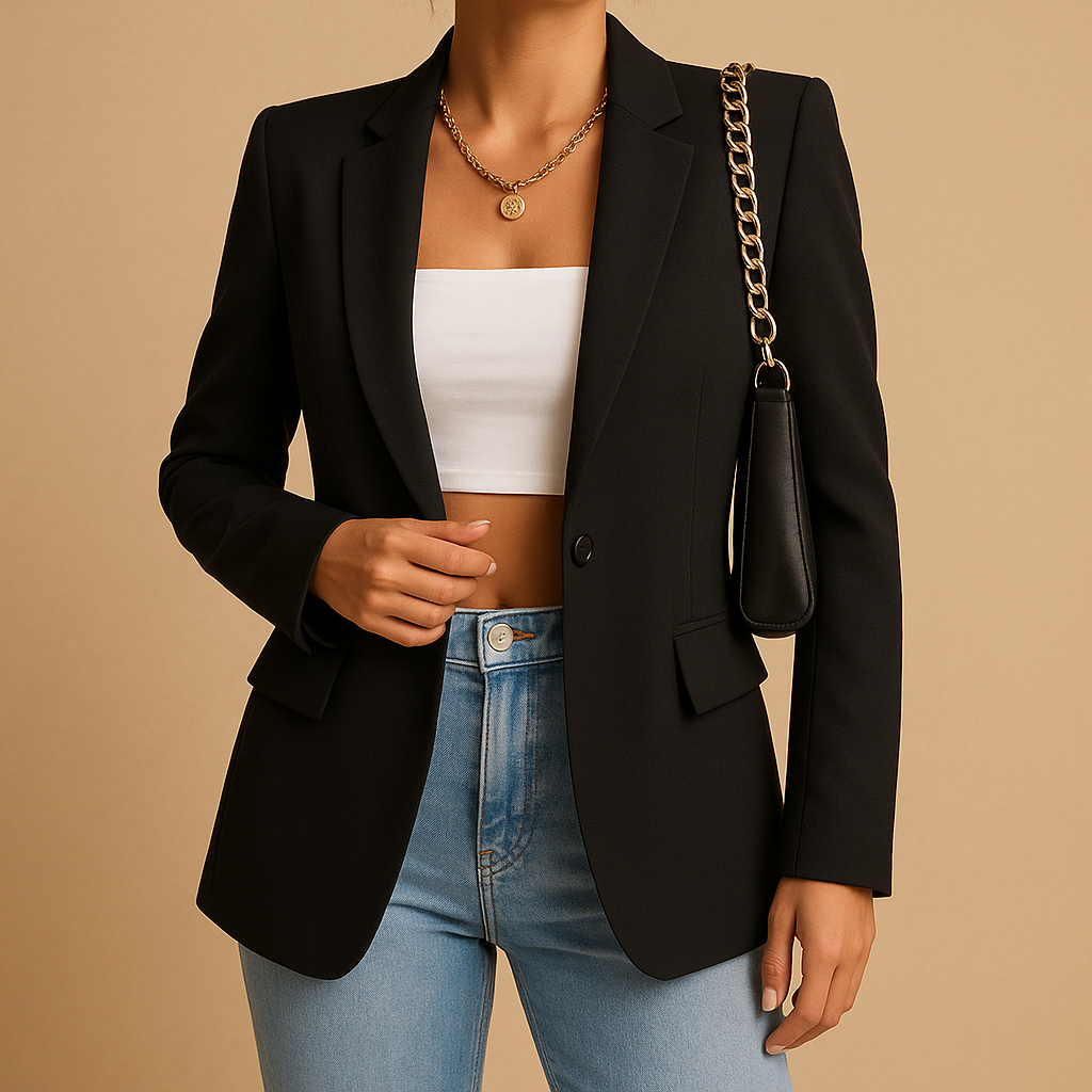 Tailored blazer with classic-modern look for women | Hazel 6