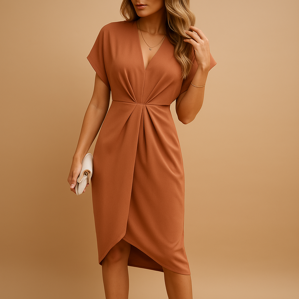 Wrap midi dress for women | Amelia 2